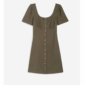 NWOT Express Olive Green Mini Dress Small